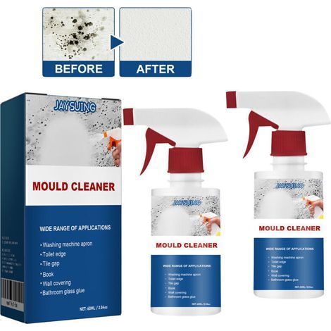 2 Packs Multifunctional Anti-Mold for Walls, 60 ml, Portable Anti-Fungal Spray for Bathroom Ceiling (1/4)