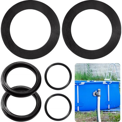 6 Pièces 25076RP Rondelle en pour Vannes à Piston de Piscine, Joints Toriques pour Piscine, Joints Toriques de Rechange de Piscine Compatible avec Vannes de Piscine 10745, 10262, 10255 (1/5)