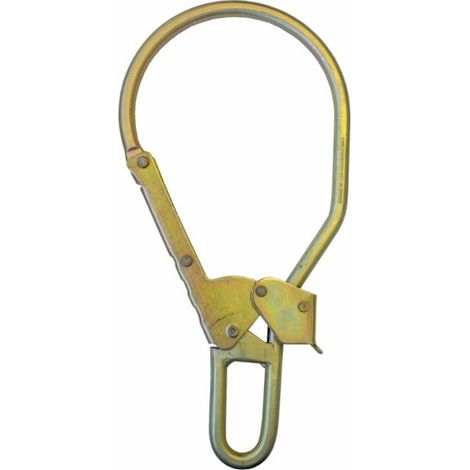 Gancho para andamios de acero de cierre automático de abertura 85 mm de doble seguridad IRUDEK 987