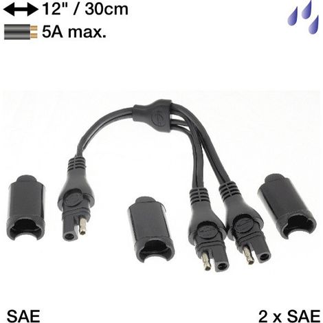 ACCESSOIRE DÉDOUBLEUR CÂBLE EN Y TECMATE OPTIMATE O15 SAE85
