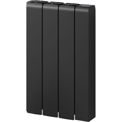 Reina Aron Die Cast Electric Horizontal Aluminium Radiator 570mm H x 360mm W - Black