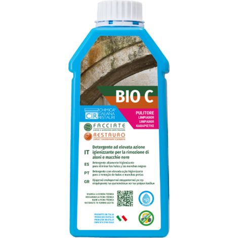Detergente azione igienizzante pietre intonaci macchie aloni bio c 1 litro (1/5)