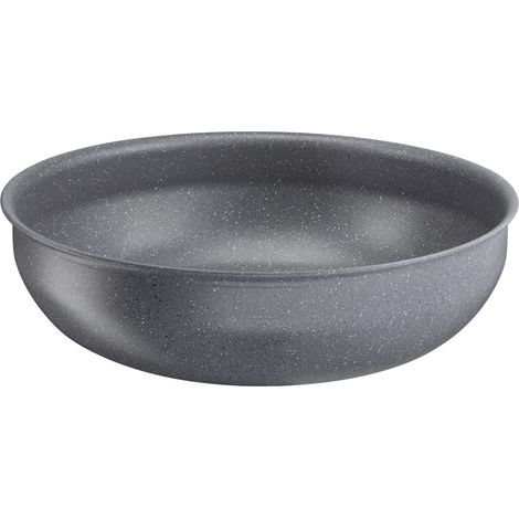 Tefal Ingenio Padella Wok 26 cm, Induzione, Rivestimento Antiaderente Impilabile, Lavabile in Lavastoviglie, Made in Francia, Natural Force L3967702, Nero, Antiaderente (1/4)