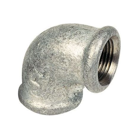 Raccordo zincato ee-odlewnia elbow 90 degree femmina/femmina ISO 7-1 (1/2)