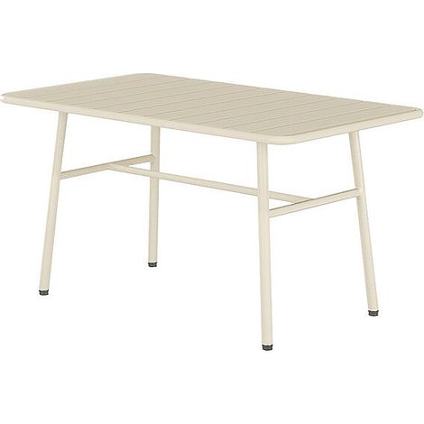 Table basse de jardin en métal - Beige - MIRMANDE de MYLIA