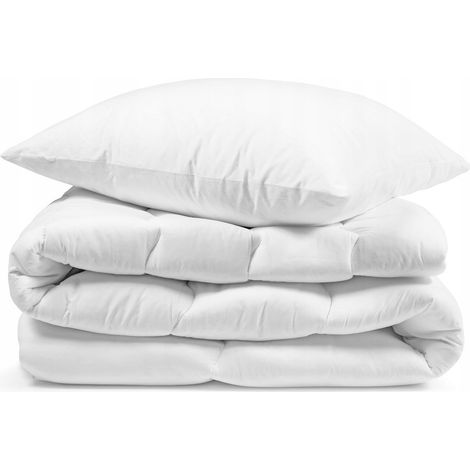 Couette Easy Sleep simple, utilisable toute l'année, 140x200 cm + oreiller 50x60 cm.