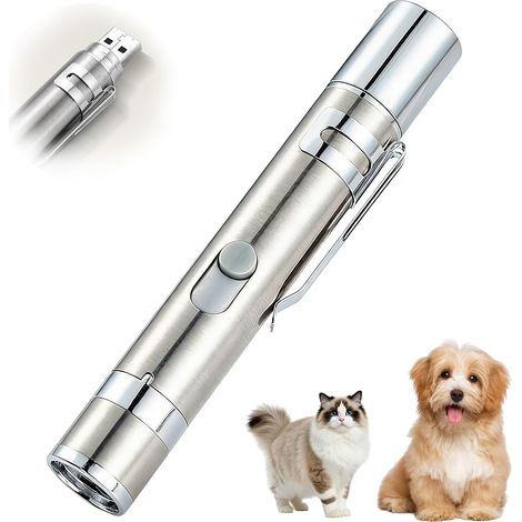 Jouets Interactifs Pour Chats Et Chiens,7-in-1 Intelligence De Jouet De Chat éLectrique Jouets Chats,avec 5 Modèles,éclairage Nuit et Lumière Violette pour vérifier Taches Urinaires,Entraînement (1/5)