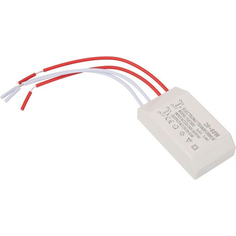 Transformateur électronique, tasses de lampe halogène G4 Perles de lampe Transformateur électronique 220V à AC 12V Convertisseur de tension 20-60W Pilote d'alimentation intelligent (1/5)