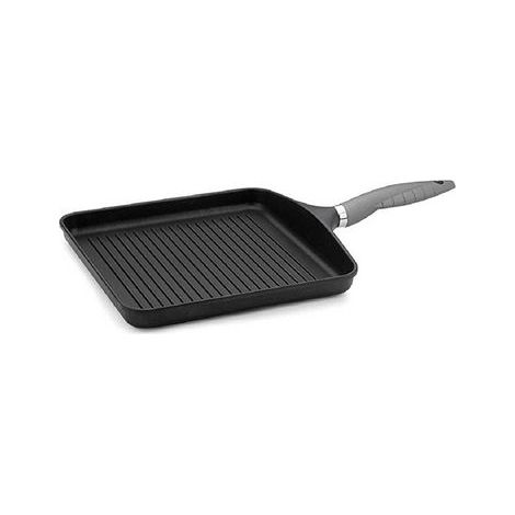 Grill Cocina Plancha 28X28CM Rayas C/M AL/FU Origen No Induccion