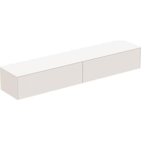 IS linke Schubladenfront Conca für WTU 1180x356mm Weiß