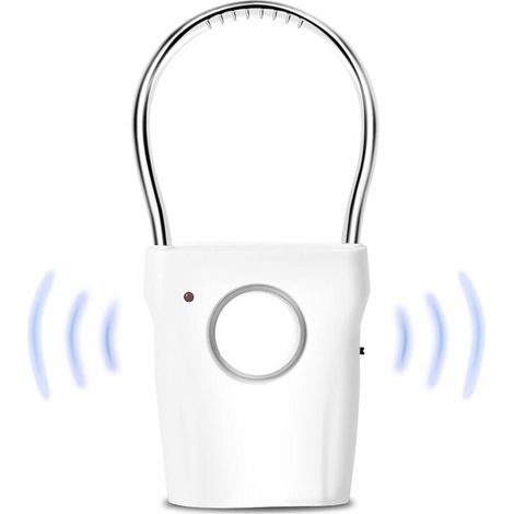 Alarma para puertas y ventanas, sensor de puerta y ventana, alarma antirrobo por vibración, alarma inalámbrica para el hogar, alarma antirrobo para manija de puerta y ventana, 120 dB (1/4)