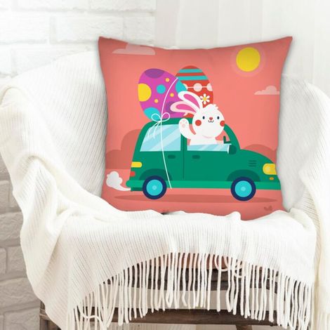 Housses de coussin maison douce confortable pour le Jour de l'An, Noël, Pâques (1/5)