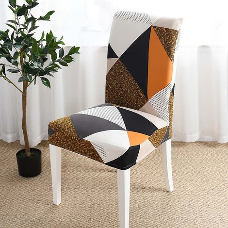 Coprisedie Con Schienale Antimacchia,Vestisedia Elasticizzato Con Stampa  Patchwork - 2 Pezzi (1/3)