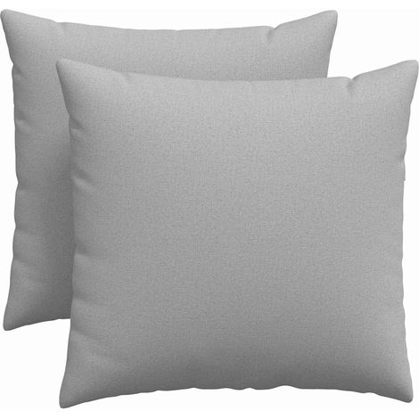 Maison Exclusive - Cuscini da Divano 2 pcs Grigio Nuvola 50 x 50 cm Tessuto
