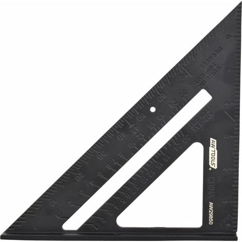 Calibrador de ángulo awtools angle finder aluminio 25,5 cm 0-90 grados (1/2)