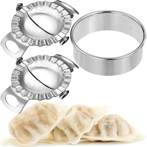 Moule de cuisine lot de 2 acier inoxydable pour raviolis (1/4)
