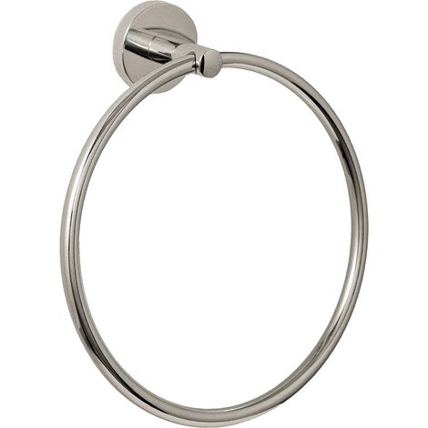 COSMIC Towel ring, 20cm, Chrome, Hidden fixings Anti-corrosion, Start Collection (1/2)