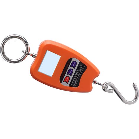 Balance Suspendue Électronique 200 kg Compacte Orange Sans Fil Industrielle Pêche Pour Commerce Agriculture (1/5)
