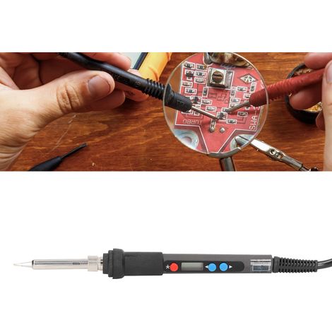 Fer à souder à température constante avec affichage numérique, kit de réparation électrique avec fer à souder à chauffage interne, pistolet à souder, norme européenne 220 V (1/5)