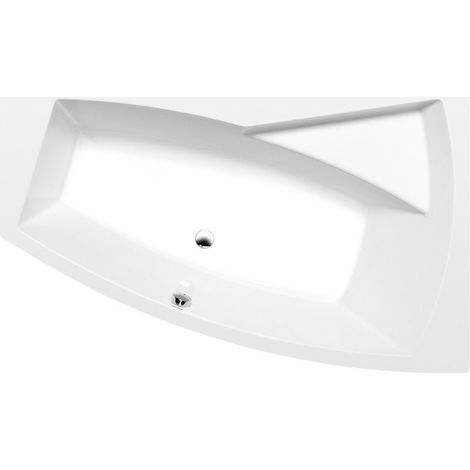 Polysan Baignoires - Baignoire asymétrique EVIA 160 R 160x100x47 cm, blanc 12611