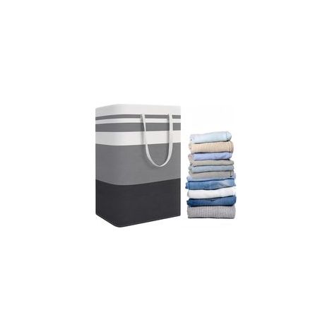 Panier linge familial 75 L – Poignées, pliable, pour chambre/buanderie