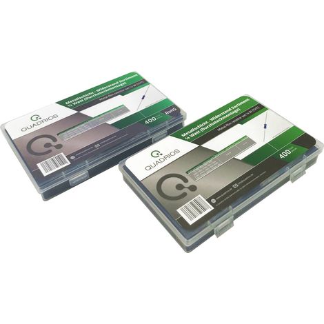 Quadrios 2109P138 2109P138 Metallschicht-Widerstand Sortiment axial bedrahtet 800 St. (1/2)