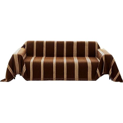 Housse de Canapé Clic Clac Réversible 3 Places 260x180 cm,Couverture en Chenille Épais Anti-déchirure pour Familles (1/5)