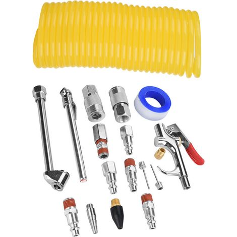 Kit de 20 raccords pour compresseur d'air, pistolet à air comprimé et accessoires pneumatiques Horse (1/5)