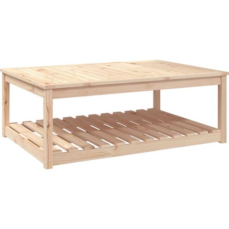 Maison Exclusive - Gartentisch 121x82,5x45 cm Massivholz Kiefer