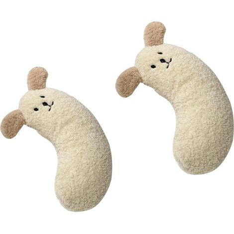 2 - Oreiller Chien - Coussin Chat - Forme U Apaisant - Soutien Cervical Confortable - Pour Chiens Et Chats Toutes Races - Gris - 42x17cm (1/5)