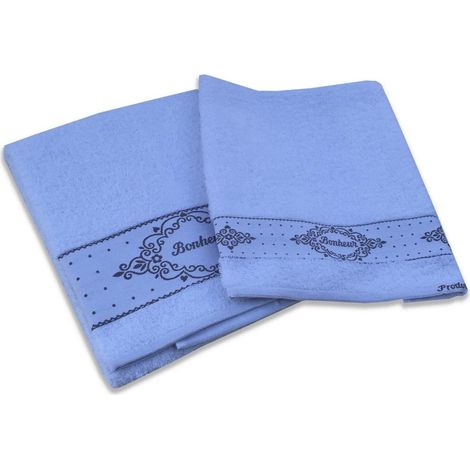SET ASCIUGAMANI SPUGNA BONHEUR BIANCO 1+1 VISO E OSPITE