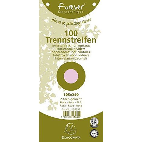 Exacompta 13435B divisor Rosa 100 pieza(s)