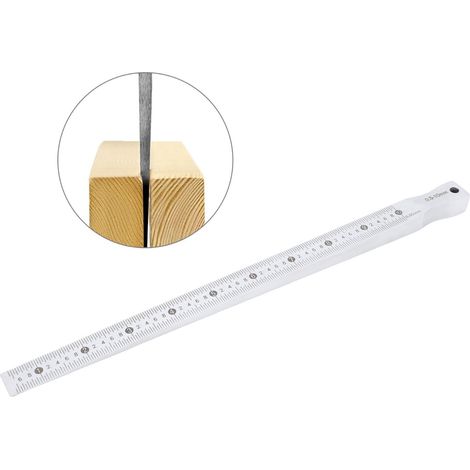 Règle de palpage de cale, outil de mesure de fente d'insertion en acier inoxydable pour la détection de planéité 0.5-10mm (1/5)