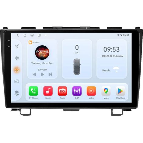 Autoradio, touchscreen, compatibilità con smartphone, compatibile con Honda CR-V 2007-2011, QS1 AI AHDC2 (1/2)