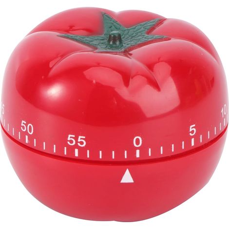 Minuterie Mécanique Cuisine 60 en Plastique Rouge Tomate Minuterie Domestique Rotative pour Cuisson et Rappel Compte à Rebours Précis pour Pâtisserie et Barbecue (1/5)