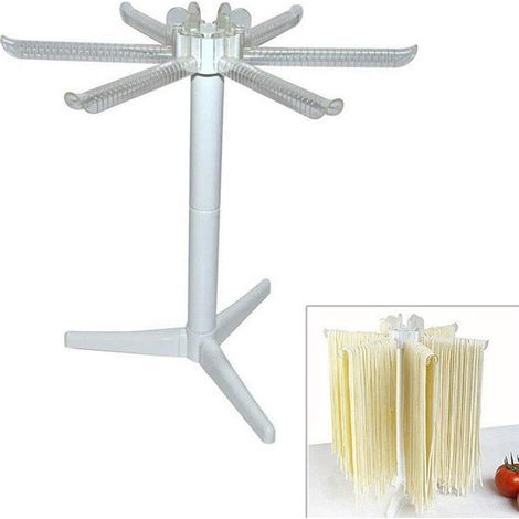 Escurridor de pasta para espaguetis, fideos frescos, tendedero, herramienta doméstica para secar pasta en la cocina (blanco) (1/5)