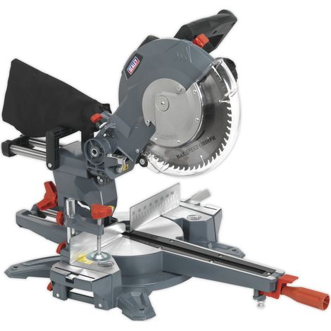 Sealey Mitre Saw Sliding Compound Saw 2000W Laser Guide Table Saw 255mm SMS255 (1/2)