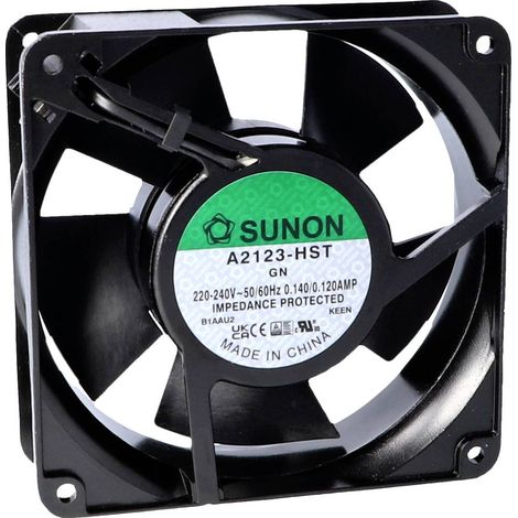 Sunon A2123-HBL.(7).GN Ventola assiale 230 V/AC 190.24 m³/h (L x L x A) 38 x 120 x 120 mm