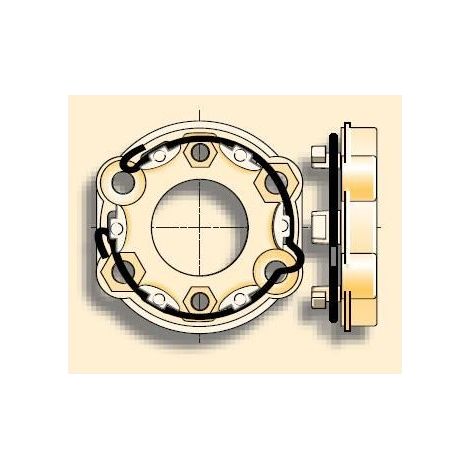 Support universel pour store LT50/LT60 laqué ivoire somfy (1/2)