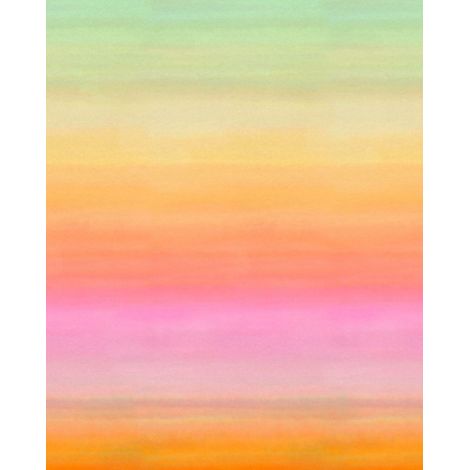 papier peint panoramique gradient de couleur dip-dye à hauteur de chambre couleurs arc-en-ciel - Komar (1/3)