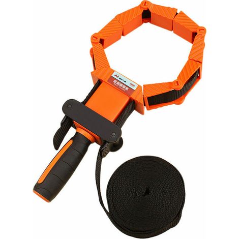 Pince de serrage Pince à angle polygonale pour le travail du bois avec sangles en nylon de 13, 1 pieds d'épaisseur TPR poignée antidérapante et pince pliante à grand angle, Multicolore Divers (1/5)