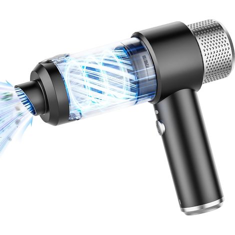 Aspirapolvere portatile senza fili da 16000 Pa, ricaricabile tramite USB (nero) (1/5)