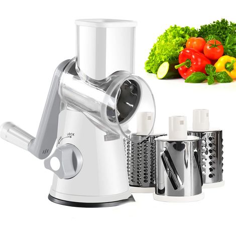 Coupe Legumes Trancheuse Manuel Multifonctionnel 3 Lames Mandoline Rape Carottes Manuel Rapées Rapeuse Decoupe Pour Trancher Couper Râper Rape Legume Rapeuse Legume Manuelle (1/5)