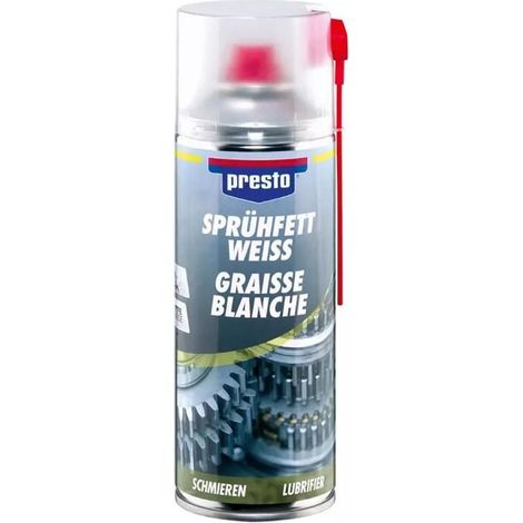 GRAISSE BLANCHE PTFE A PULVERISER 400ML PRESTO (1/3)