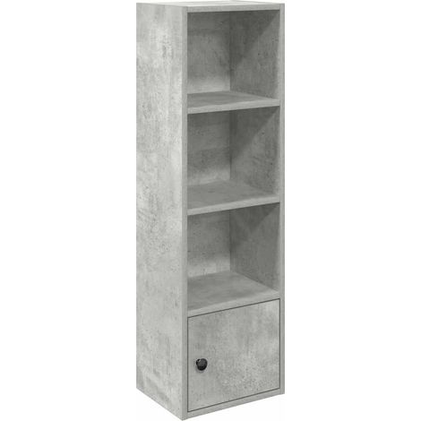 Maison Exclusive - Bücherregal Betongrau 31x24x102 cm Holzwerksto