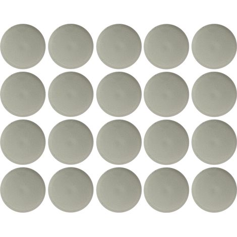20x Cache vis capuchon torx T25 Protection Bouchon Recouvrement Meuble, gris 7035