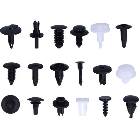 415 clips de fixation pour voiture, attaches en plastique, 18 types de goupilles, rivets de carrosserie, assortiment en boîte (1/5)