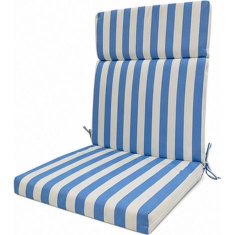 Cojines para sillas de jardín de respaldo alto, resistentes al agua, para muebles de patio, césped, porche, terraza, sillas de comedor, 112 x 56 cm (1/5)