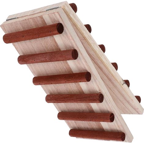 Échelle en Bois pour Cage à Hamster Surface Lisse, Facile à Installer, d'escalade pour Petits Animaux en Cage (1/5)