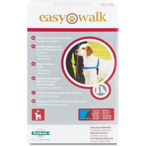PETSAFE EASY WALK HARNAIS DELUXE- BLEU OCEAN- MOYEN